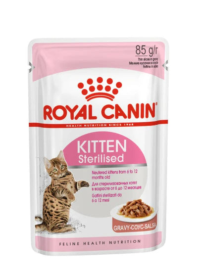 Royal Canin Kitten Sterilised in Gravy Wet Food