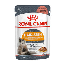 Royal Canin Feline Care Nutrition Hair & Skin In Gravy Adult Wet Cat Food 85G