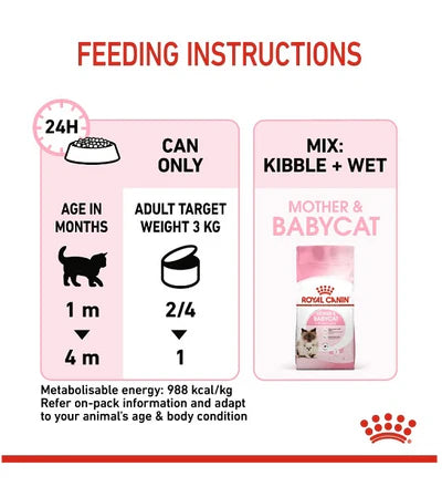 Royal Canin Mother & Babycat Mousse - Young & Adult Wet Cat Food