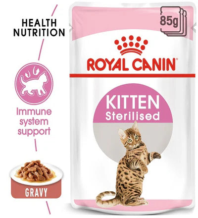 Royal Canin Kitten Sterilised in Gravy Wet Food