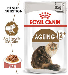 Royal Canin Ageing 12+ Adult Chunks In Gravy Wet Cat Food 85G