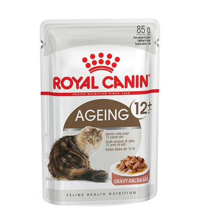 Royal Canin Ageing 12+ Adult Chunks In Gravy Wet Cat Food 85G