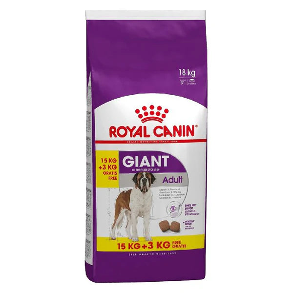 Royal Canin Size Health Nutrition Giant Adult 15+3kg Promo Bag