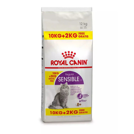 Royal Canin Feline Health Nutrition Sensible 10+2kg Promo Bag