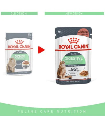Royal Canin Digest Sensitive Chunks In Gravy Adult Wet Cat Food 85G